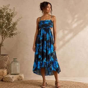 womans summer dresses Slaycation One-Shoulder Bodycon Maxi Dress with Sheath fit | Maxi Sundress tag::U25NEWARRIVALS Crafted from a soft Button Down Collar With Color:Pattern - Same as Picture